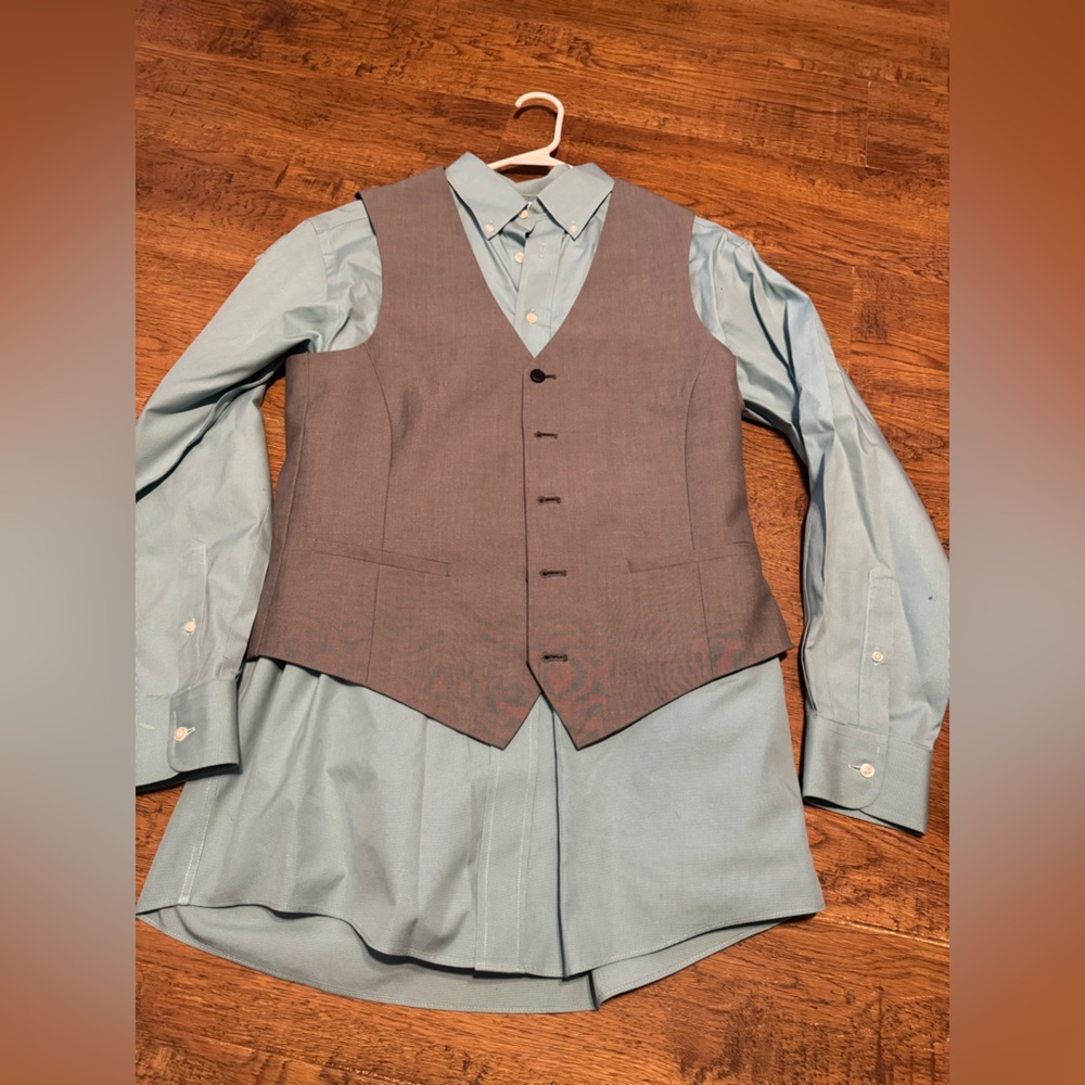 Men’s 3 piece set 32/32 pants, shirt 15 1/2 - 33 vest M